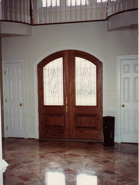 Custom Leaded Glass Front Door