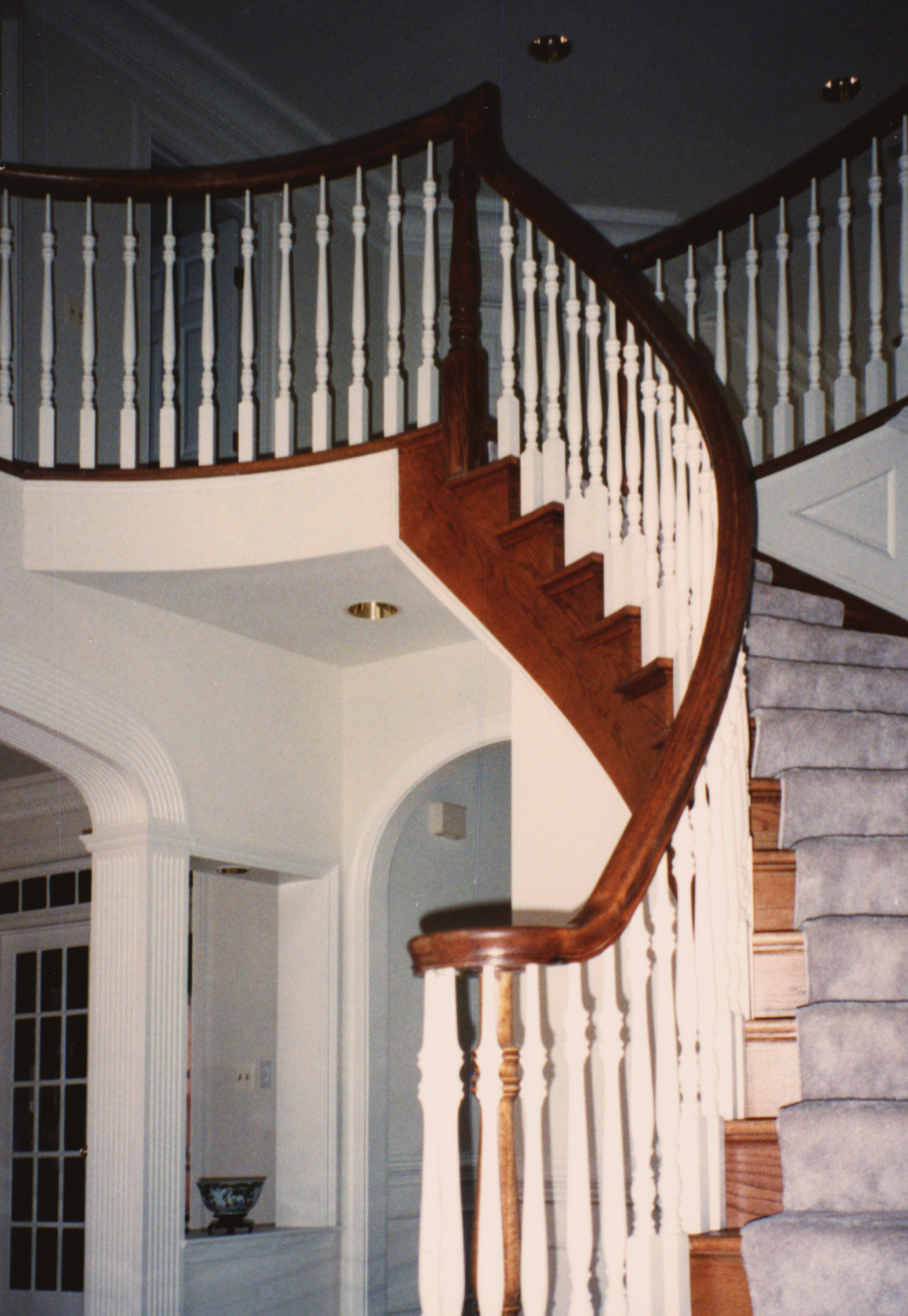 Foyer with Circular Stairs